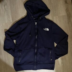 The North Face Women's Navy and Blue hoodie zip up
